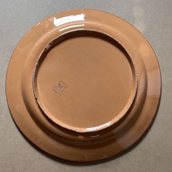 Pier One Hand Painted Large Circular Serving Dish (Made in Italy) - Picture 7 of 16